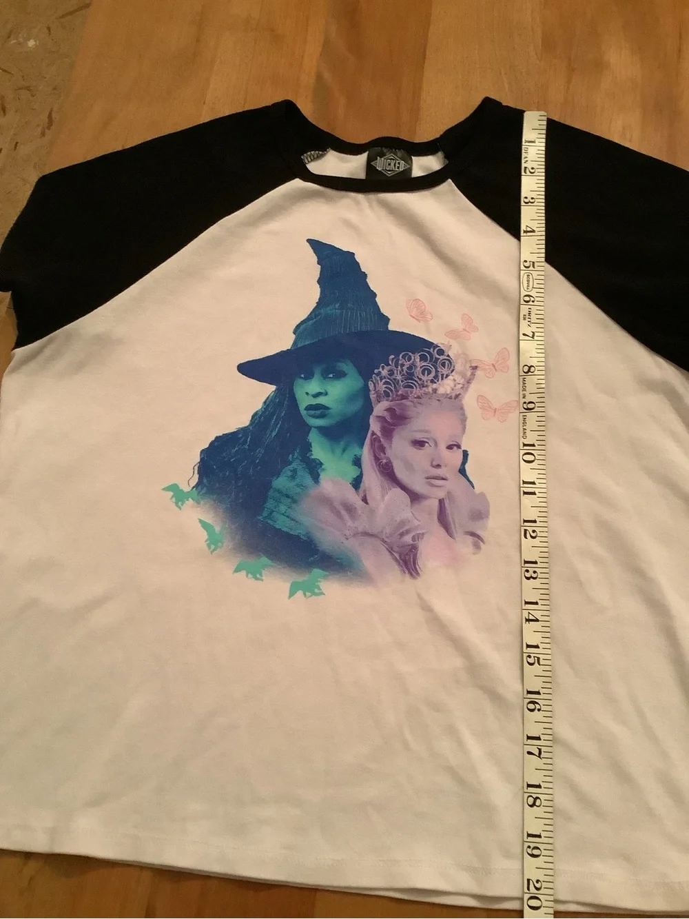 Wicked girls two halves Raglan graphic short sleeve Tee